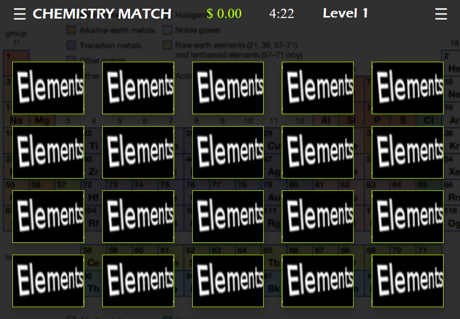 Play Chemistry Match